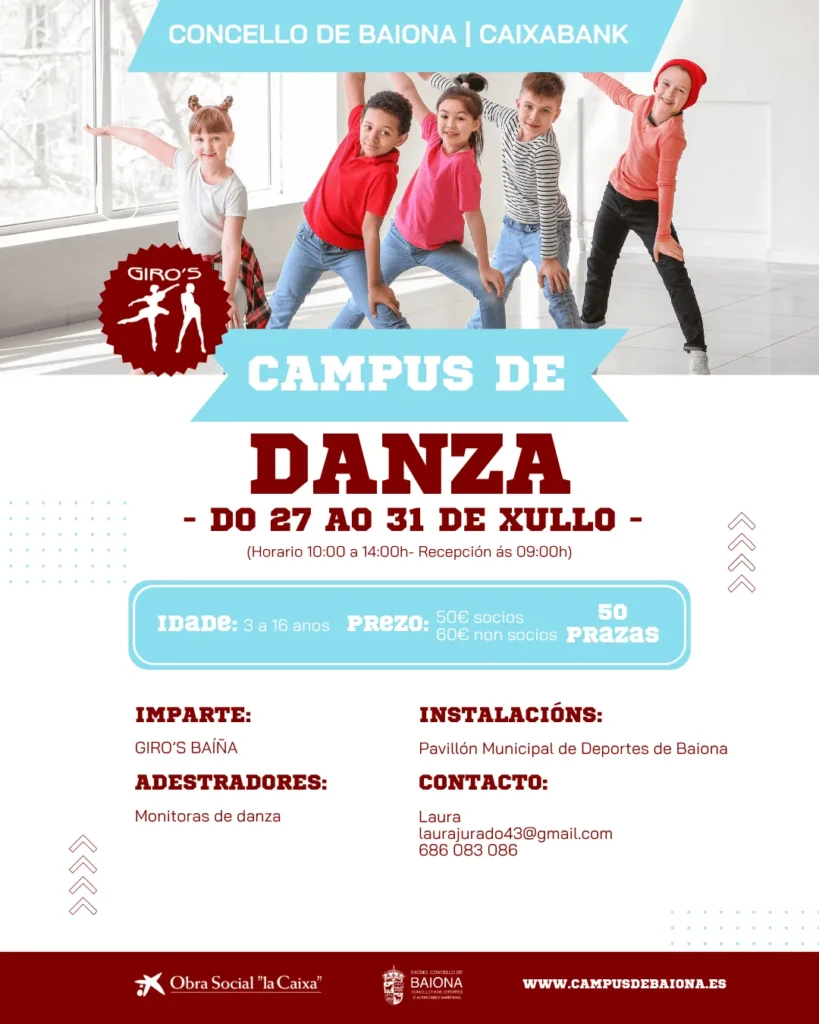 Campus de danza en Baiona 2026