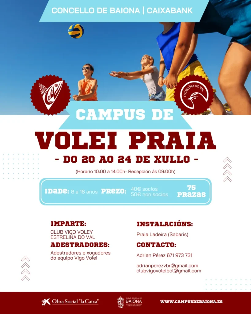 Campus de volei en Baiona 2026