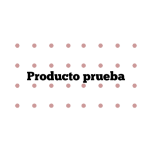 #Producto prueba
